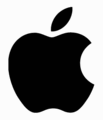 Apple Logo aus der Wikipedia: commons.wikimedia.org/wiki/File:Apple_gray_logo.png